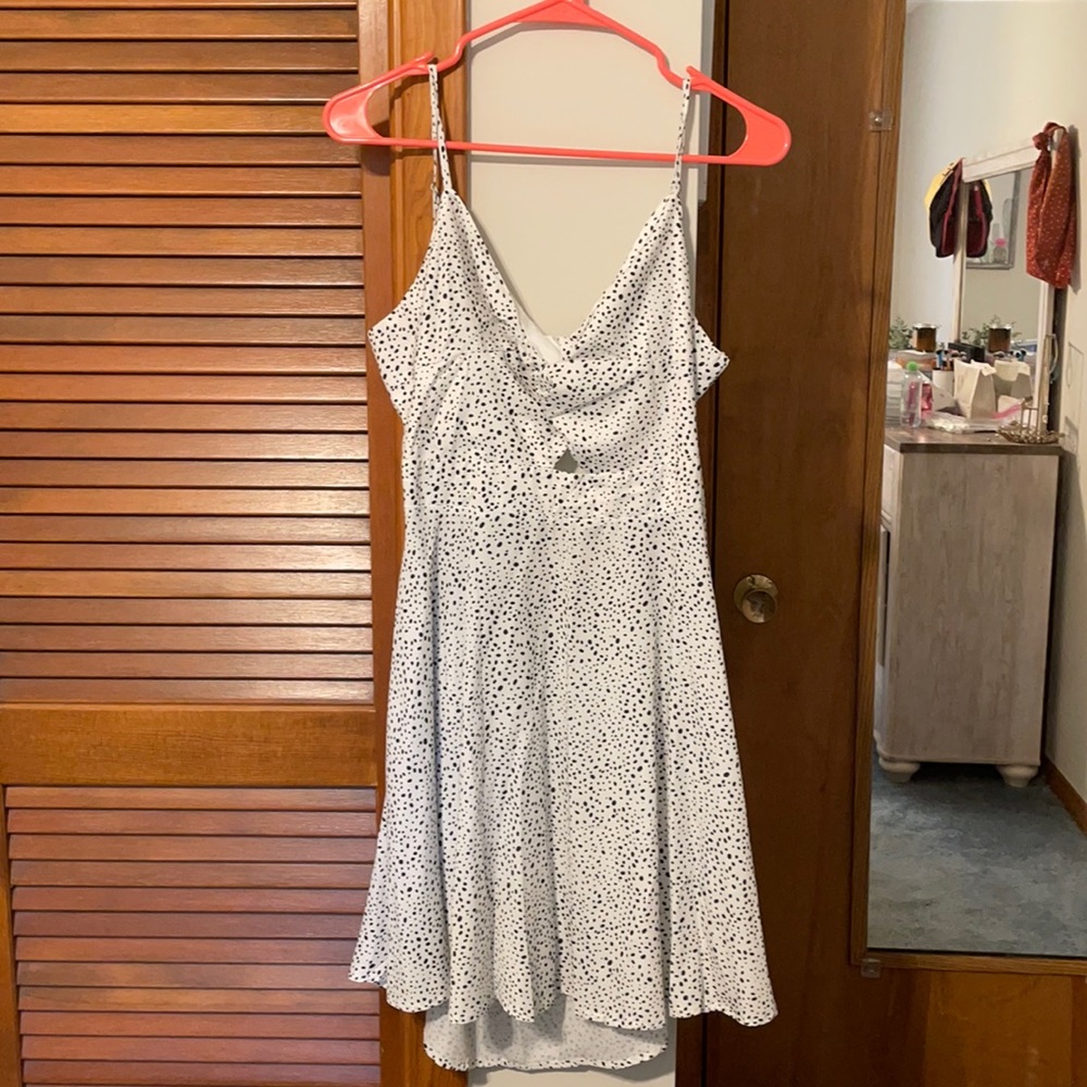 shein dalmatian print dress